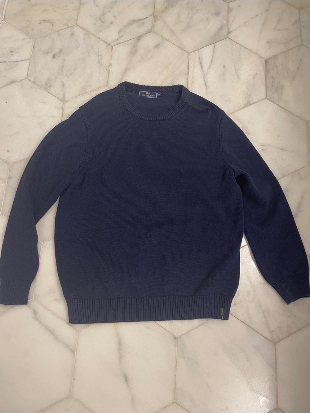 Vineyard Vines Men's Navy Crewneck Sweater